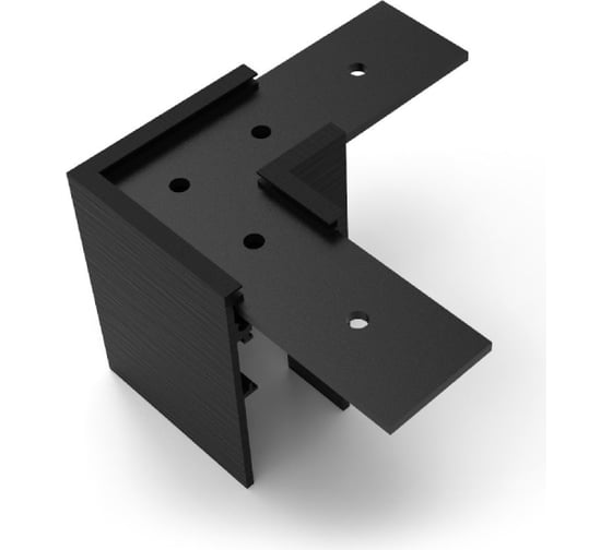 Изображение товара Коннектор Elvan накладной, потолочный, 40x40, черный T-40x40-N-BK