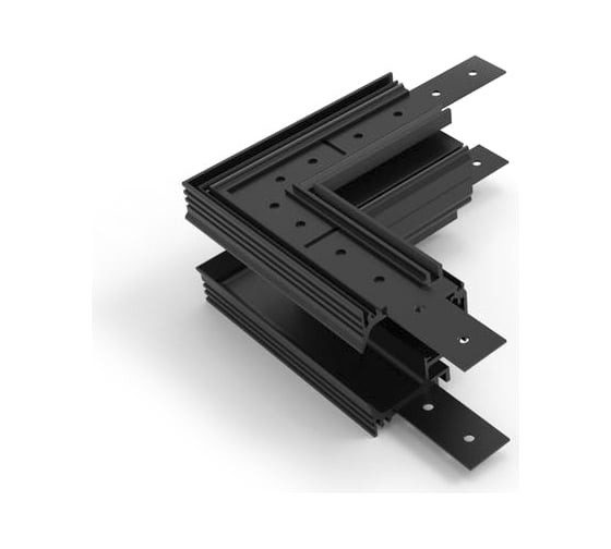 Изображение товара Коннектор Elvan настенный, внешний, 100x100, черный T-100x100-OUT-BK