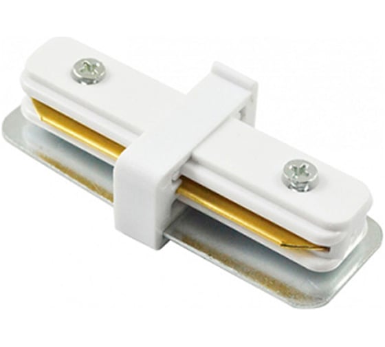 Изображение товара Коннектор Elvan прямой, белый, для направляющих Kon I-WH-Line