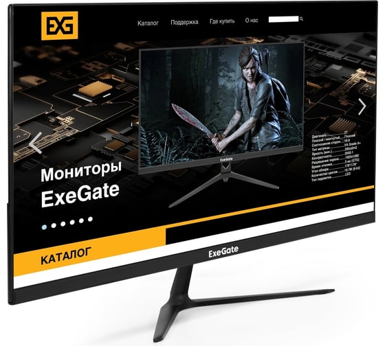 Изображение товара Монитор ExeGate SmartView EP2400A IPS LED GradeA+ безрамочный, с внутренним БП и аудиовыходом, 23.8, FHD, 1920x1080@75Гц, 16:9, 250cdm2, 1000:1, 178 178, 5ms, D-Sub, HDMI1.4, Audio-out 295526