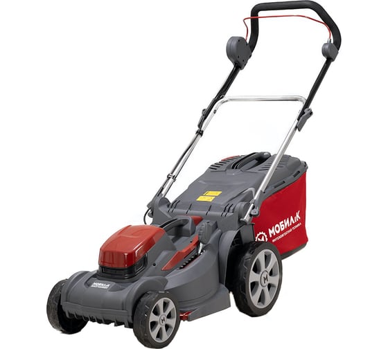 Изображение товара Газонокосилка аккумуляторная Мобил К XMA37 КОМФОРТ 2x20 Вольт с аккумуляторами 4 Ач и двойным зарядным устройством MBK0032167