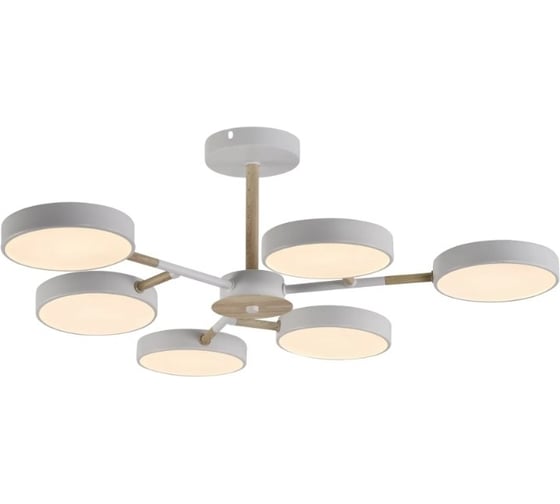 Изображение товара Светильник потолочный Moderli светодиодный Scandi L белый, дерево V10953-CL