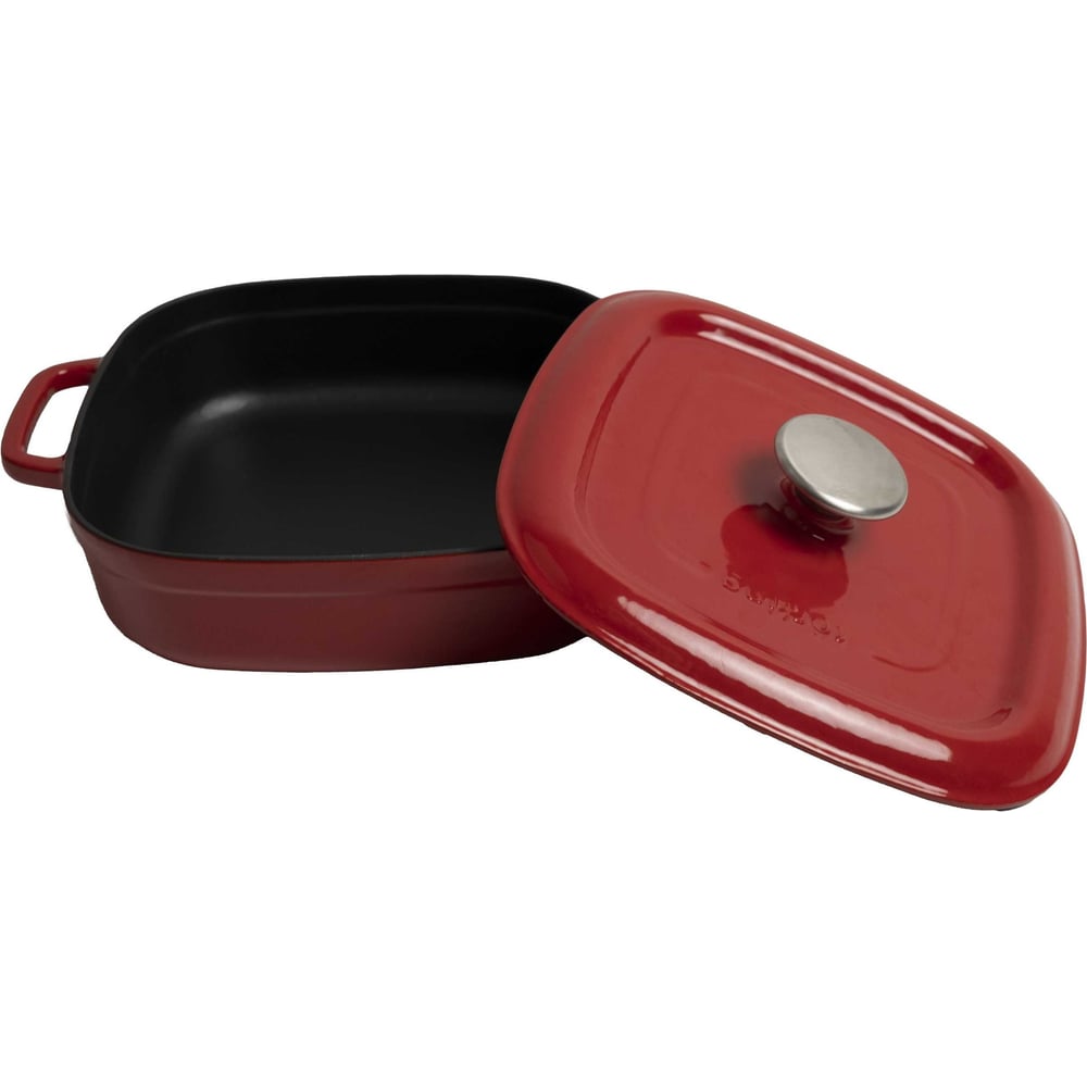 Изображение товара Чугунная кастрюля Korting с крышкой K 1226 3.2 л для индукционных и газовых плит