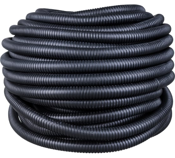 Изображение товара Металлорукав в ПВХ изоляции ГОФРОМАТИК МРПИ НГ LS 25 50 м/уп. черный zeta44107