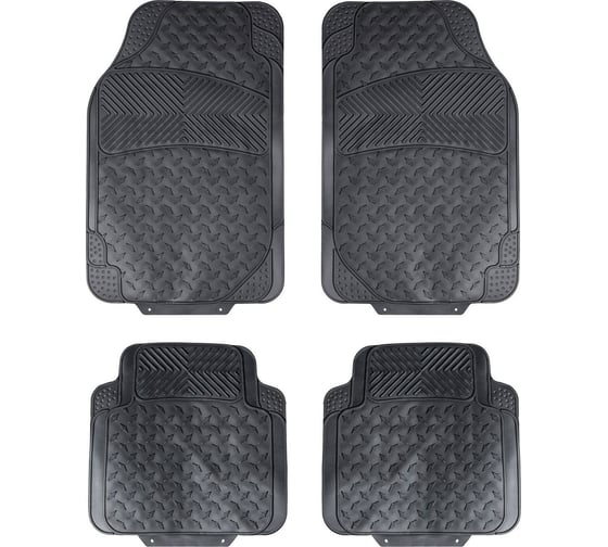 Изображение товара Универсальные полимерные ковры в салон автомобиля Airline цвет - черный, комплект 4 шт. ACM-RM-02