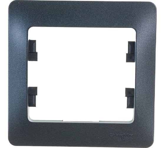 Изображение товара 1-постовая рамка Systeme Electric GLOSSA АНТРАЦИТ GSL000701