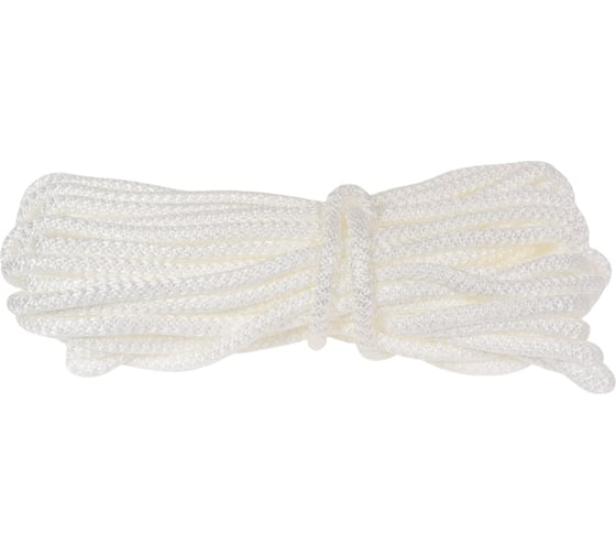 Изображение товара Шнур вязаный СИБШНУР д 10 мм, белый, 20 м 30250