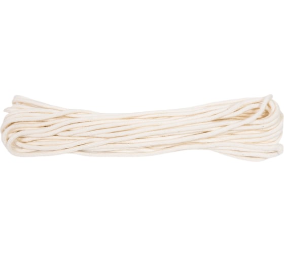 Изображение товара Шнур плетеный СИБШНУР ХБ 3 мм, 10 м, с сердечником, 16прядный 20567