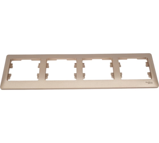 Изображение товара 4-постовая горизонтальная рамка Systeme Electric GLOSSA ТИТАН GSL000404