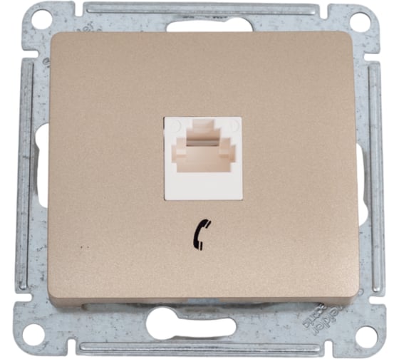 Изображение товара Телефонная розетка Systeme Electric GLOSSA RJ11, ТИТАН GSL000481T