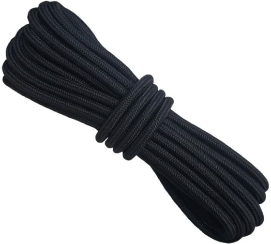 Изображение товара Шнур бытовой СИБШНУР д 6 мм, 50 м черный 20283