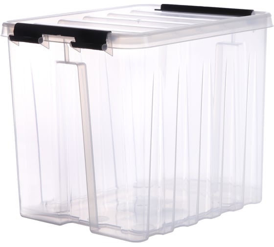 Изображение товара Контейнер с крышкой HONEYCOMB 210x170x180 мм, 4,5 л, прозрачный M-004-00.07n