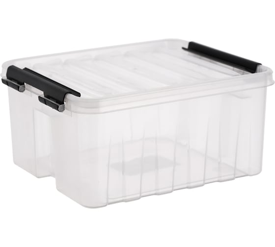 Изображение товара Контейнер с крышкой HONEYCOMB 210x170x100 мм, 2,5 л, прозрачный M-002-00.07n