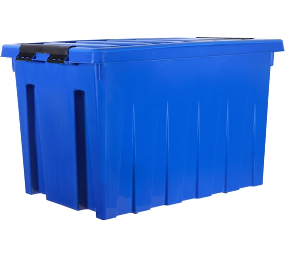 Изображение товара Контейнер с крышкой HONEYCOMB 580x390x365 мм, 70 л, синий M-070-00.06n