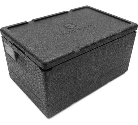 Изображение товара Контейнер Дигрус 46 л, с крышкой, плотность 55, черный К-46-Ч/Д