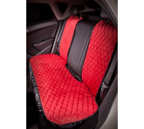 Изображение товара Накидка Airline Алькантара, задняя 3 предмета красная ASC-B-04