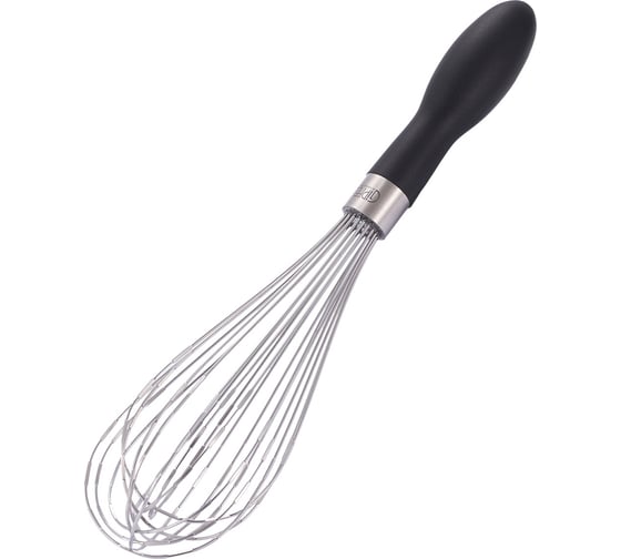 Изображение товара Венчик 7x30см. Материал: нержавеющая сталь, термопластичная резина. Gipfel 52004