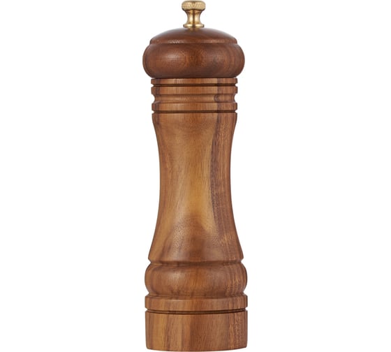 Изображение товара Мельница для перца и соли FARU 15 см, материал: дерево акация, нерж. сталь; жернова: керамика; цвет: тёмно-коричневый. Gipfel 50948