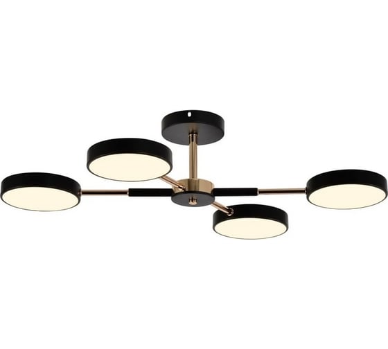 Изображение товара Светильник потолочный светодиодный Moderli Scandi черный, золотой V10959-CL