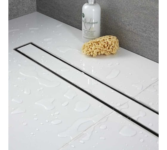 Изображение товара Душевой трап RGW прямой, 600 мм, хром, Ø 50 мм, сифон + ножки, под плитку SDR-08-60 21210860-011