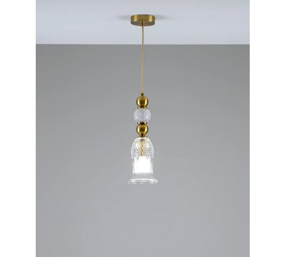 Изображение товара Светильник подвесной Moderli Glassy, бронзовый, прозрачный V10908-P