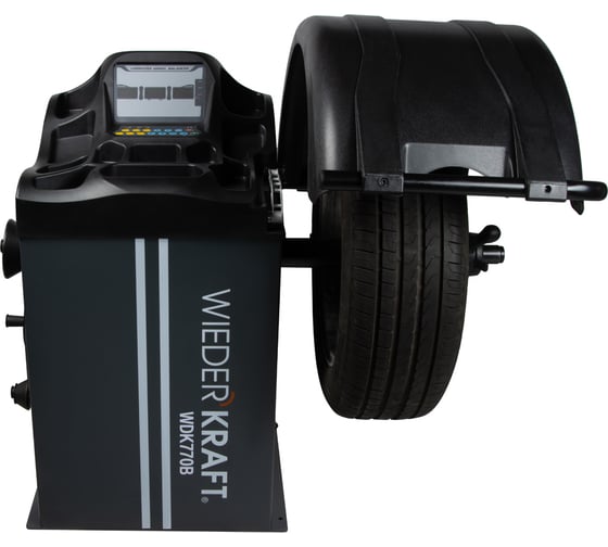 Изображение товара Балансировочный стенд WIEDERKRAFT с автоматическим измерением двух параметров, вал 40 мм WDK-770B