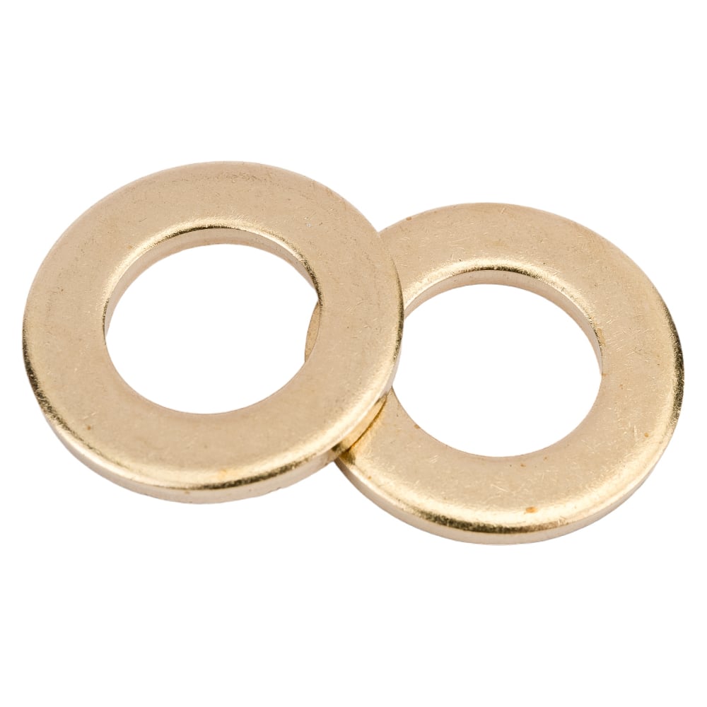 Изображение товара Шайба круглая без фаски латунь М10 DIN 125А 50 шт