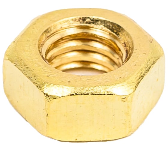 Изображение товара Гайка шестигранная DINFIX DIN 934 , латунь М 6 2 шт 00-0004535