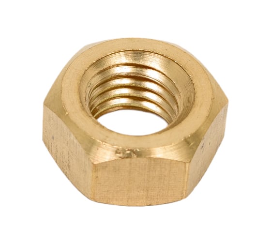 Изображение товара Гайка шестигранная DINFIX DIN 934 , латунь М 12 50 шт 00-0004549