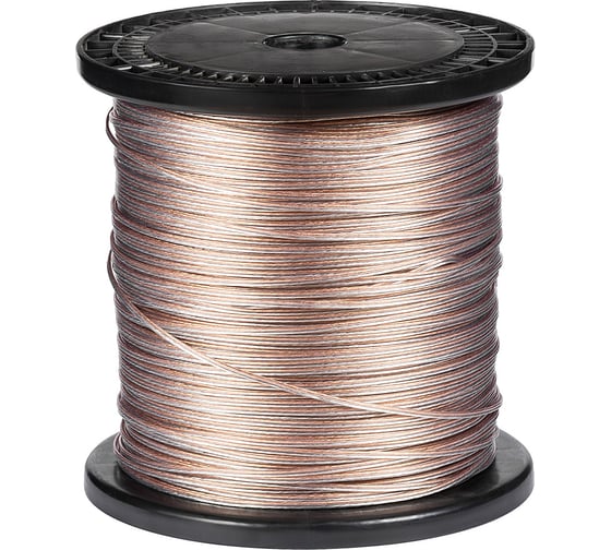 Изображение товара Провод для неона MAKSILED прозрачный, 24AWG, d-0.51мм, 0.205мм кв, 10 м ML-IS AWG 24 WIRE