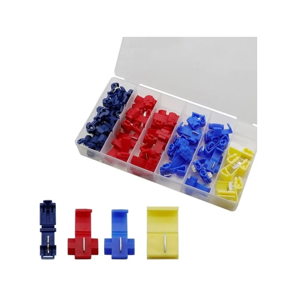 Изображение товара Разветвитель-соединитель проводов Vitatools клемма, зажим кабельный для соединения 65шт soedinitel-provodov-65-sht