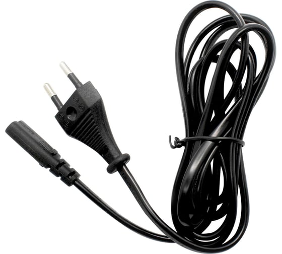 Изображение товара Кабель питания OXION для техники OPC003-1.8 CEE 7/16 - IEC 320 C7 2x0.5,1.8м чёрный, арт. OPC003-1.8BK