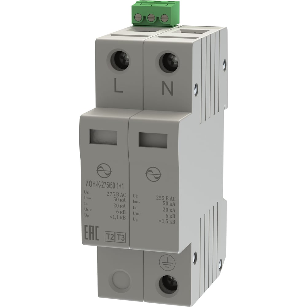 Изображение товара Устройство защиты от импульсных перенапряжений ИОН-К-275/50 1+1 С023 сварка