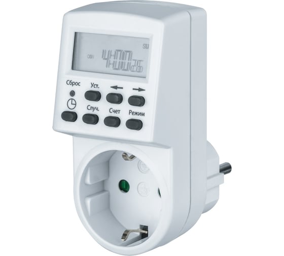 Изображение товара Таймер Navigator, NTR-E-S01-WH, розетка, электронный 61555