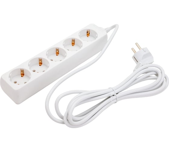 Изображение товара Удлинитель Navigator, NPE-S-05-300-E-3x0.75, с/з, 5 гнезд, 3м 71555