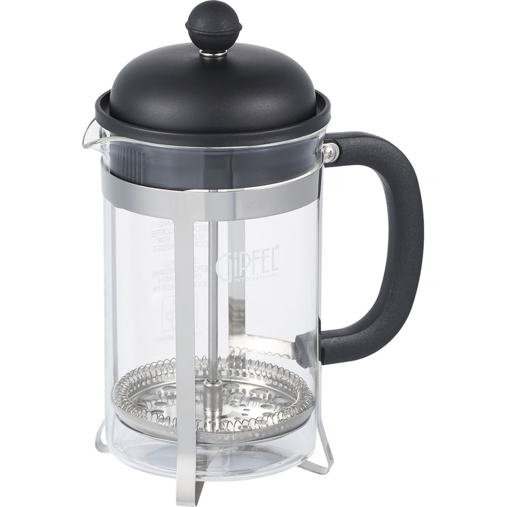 Изображение товара Френч-пресс Gipfel PHOENIX 800 мл из боросиликатного стекла и нержавеющей стали