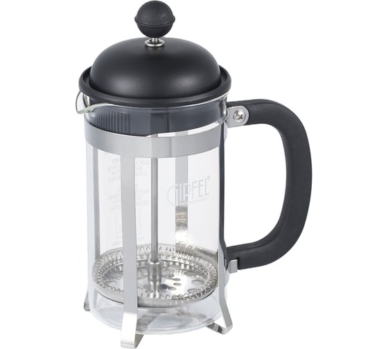 Изображение товара Френч-пресс Gipfel PHOENIX 600мл. Материал: боросиликатное стекло, нерж.сталь 18/10, пластик 7171