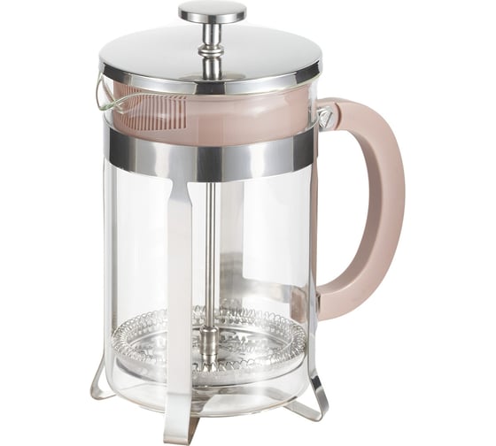 Изображение товара Френч-пресс WERNER ELETTO 800 мл. Материал: боросиликатное стекло, нерж.сталь 18/10, пластик. Цвет: бежевый 51816