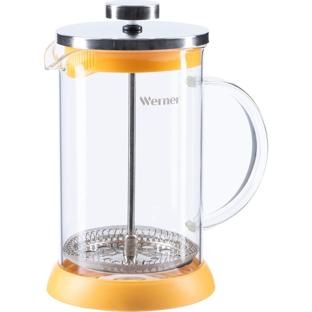 Изображение товара Френч-пресс WERNER ALLEGRO 600 мл жаропрочное стекло желтый
