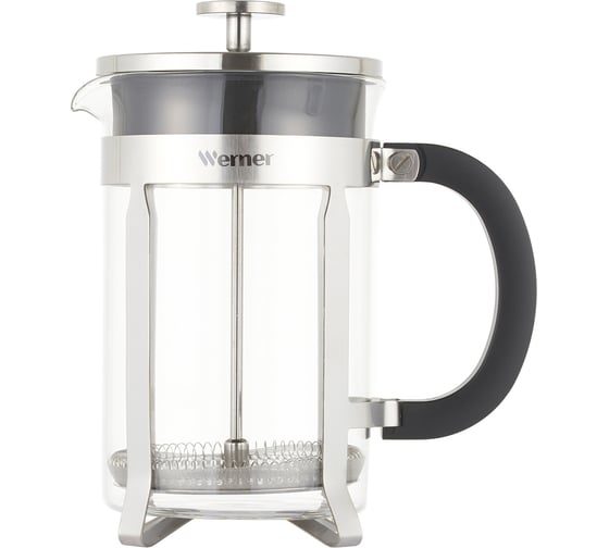 Изображение товара Френч-пресс WERNER VESCONA 800мл. Материал: боросиликатное стекло, нерж.сталь 18/10, пластик. 50104