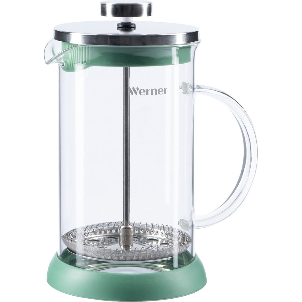 Изображение товара Френч-пресс WERNER ALLEGRO 600 мл из боросиликатного стекла с нержавеющей сталью
