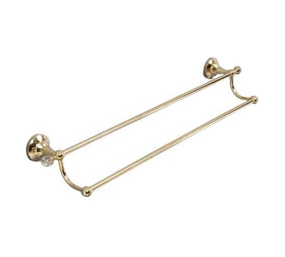Изображение товара Штанга двойная для полотенец Elvan золото, 60 см 9704GD