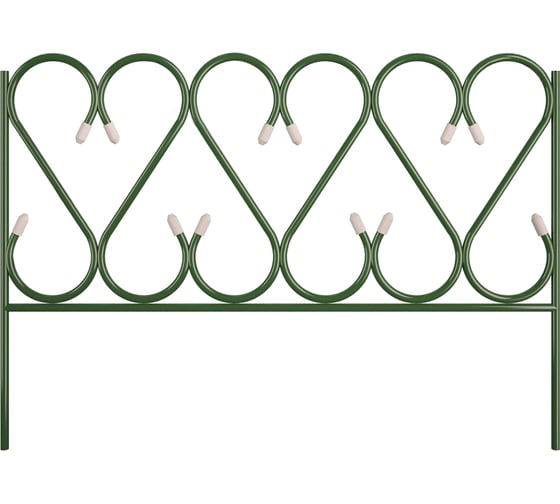 Изображение товара Забор декорированный металический Комплект-Агро "Изящный" большой ( Д- 4,85 м, В- 0,7 м ) (5 секций) KA5616