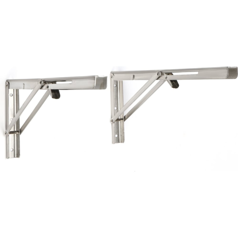 Изображение товара Кронштейн складной из нержавеющей стали ТУНДРА 2 шт. длина 450 мм