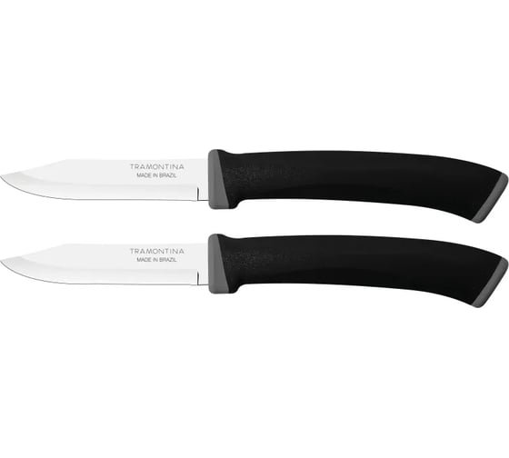 Изображение товара Набор ножей Tramontina Felice 2 шт., для овощей, 7.5 см, черный 23490/203-TR