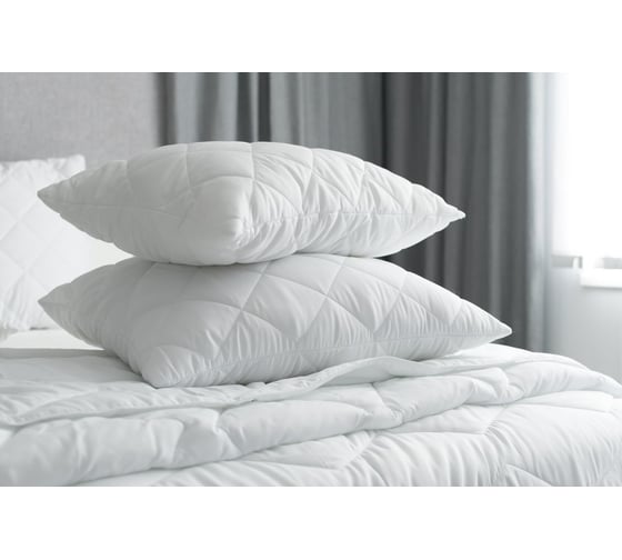 Изображение товара Подушка стеганая Мягкий сон 70x50 "Бамбуковое волокно" Comfort Белый ПСБ-6115у