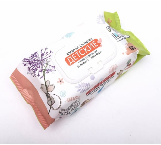 Изображение товара Салфетки влажные детские с алоэ вера и вит. Е ANTELLA 120 шт. FRESHLAND 59909
