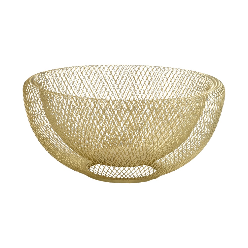 Изображение товара Круглая корзина для фруктов Lemax LB-9 матовое золото 245х245х115 мм