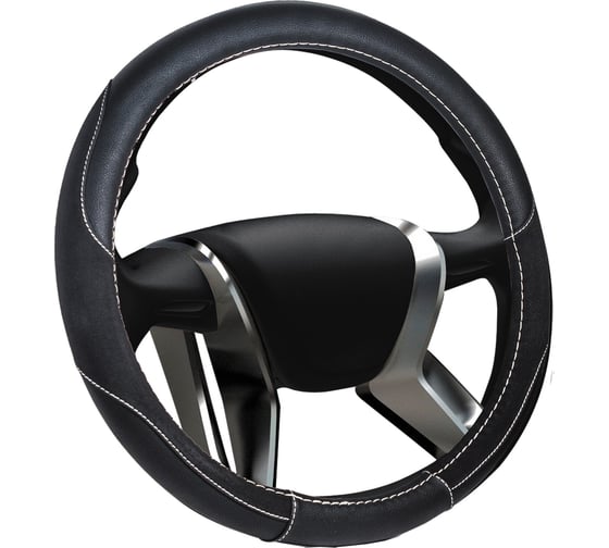 Изображение товара Оплетка руля AZARD Senator Michigan M замша черная OPLS0301