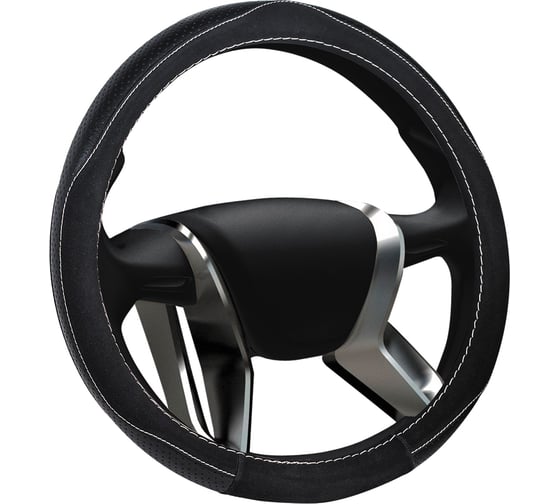 Изображение товара Оплетка руля AZARD Senator Alaska M замша черная OPLS1001